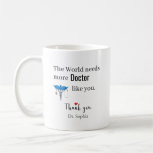 Thank You Doctor Gift Custom Name Coffee Mug