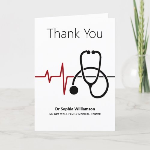Thank You Doctor Heartbeat Stethoscope