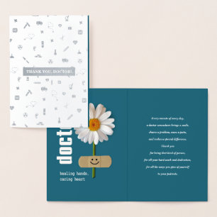 Thank You, Doctor. Real Foil Luxury Cards