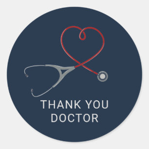 Thank You Doctors Frontline Workers Custom Classic Round Sticker