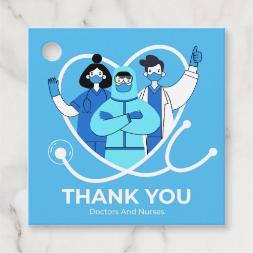 Thank You Doctors Nurses Appreciation  Classic Ro Favor Tags