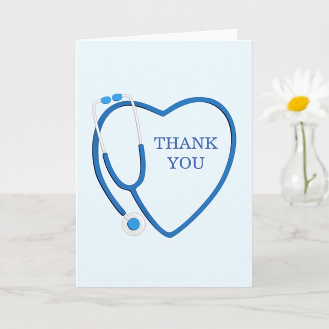 Thank You Doctors Nurses Card - Healthcare Workers (Small Plant)