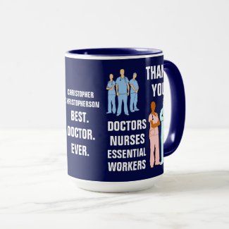Thank You Doctors Nurses Essential Workers Mug