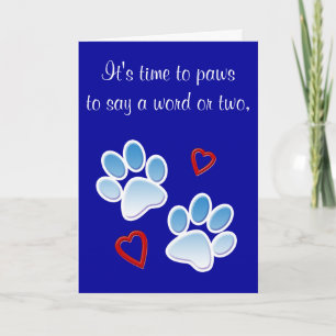Thank You: Dog Walker, Dog Sitter or Dog Groomer You Card