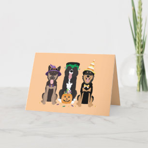 Thank You Dogs In Halloween Costumes Card