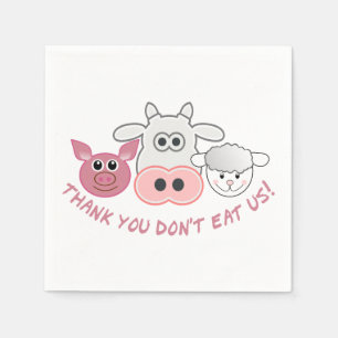 Thank you don't eat us napkins