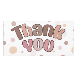Thank you door sign