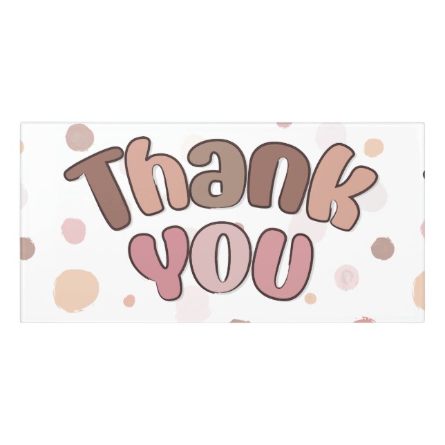 Thank you  door sign (Classic Front)