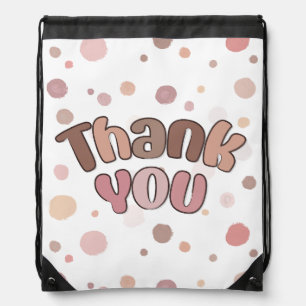 Thank you  drawstring bag