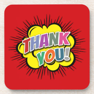 Thank You Drink Coaster
