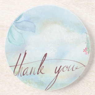 thank you drink coaster