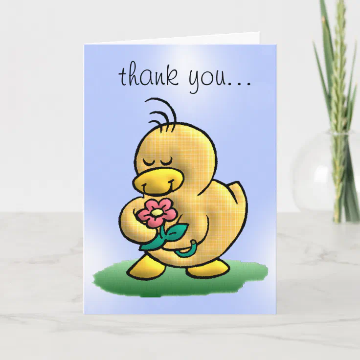 Thank You Duck Card | Zazzle