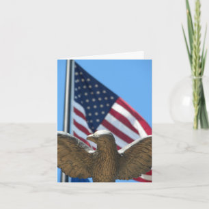 Thank You: Eagle & Flag Letterpress Thank You Card