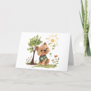 Thank You Earth Day Yorkie Dog Gardening