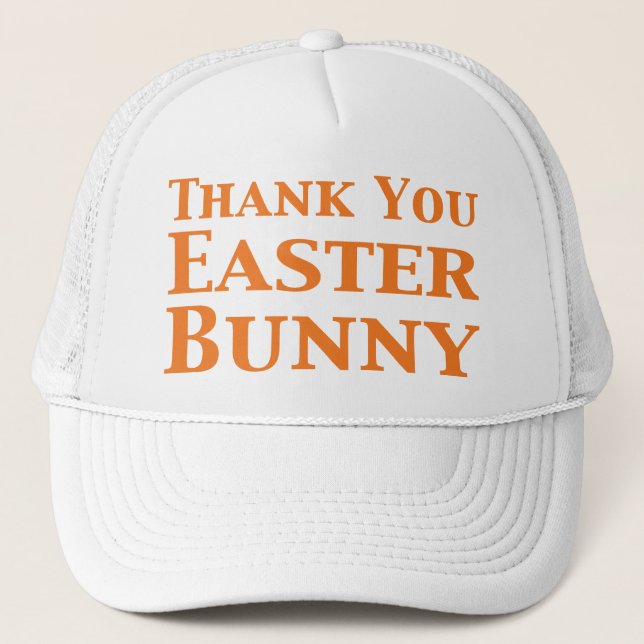 Thank You Easter Bunny Gifts Trucker Hat (Front)