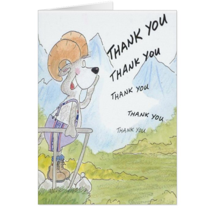 Thank You Echo   Funny Message Greeting Cards