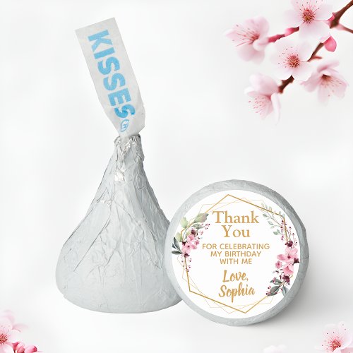 Thank You Elegant Hershey Kisses Birthday Favors