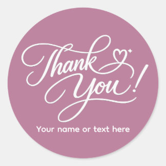 Thank You elegant sticker