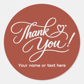 Thank You elegant sticker