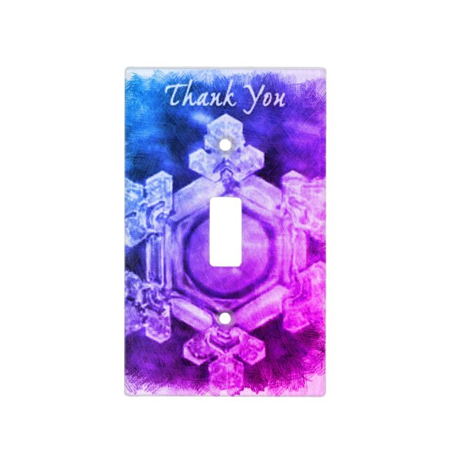 Thank You, Emoto Water-crystal Light Switch Cover (Front)