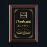 Thank you Employee Appreciation gift Award Plaque<br><div class="desc">An Award Plaque is a great way to show your appreciation for an employee. It is a beautiful piece that can be displayed in the office or at home, and it is a lasting reminder of your appreciation. Make unique and special awards for your employees all the elements on this...</div>