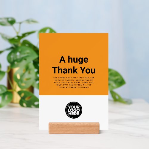 Thank You Employee Appreciation Vintage Card