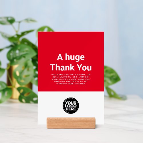 Thank You Employee Appreciation Vintage Card