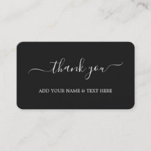 Thank you Enclosure Cards Dark Grey