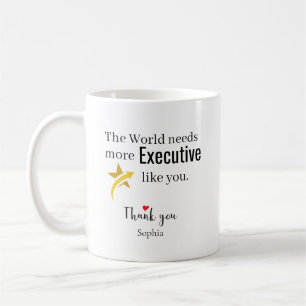 Thank You Executive — Custom Name Coffee Mug
