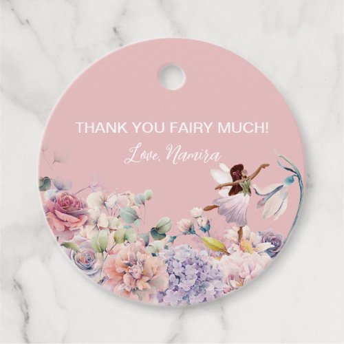 Thank you Fairy Much Fairy Garden Party Favor Tags