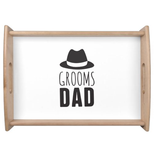Thank You father of the Groom Dad Bridal Party Serving Tray
