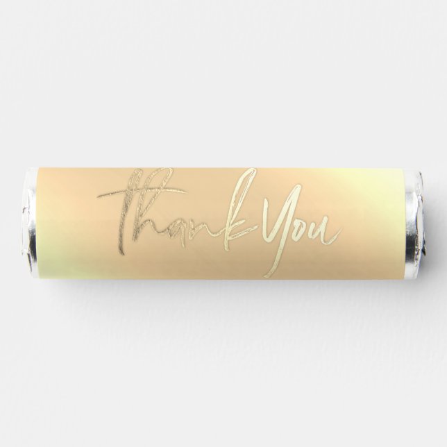 Thank You Faux Foil Gold Breath Savers® Mints (Front)