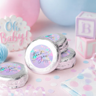 thank you faux iridescent opal dipped oreo cookie favors