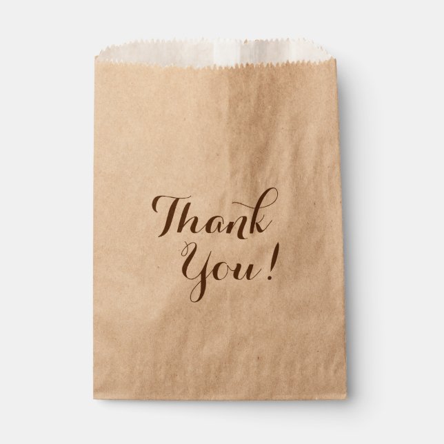 Thank You Favor Bags (Front)