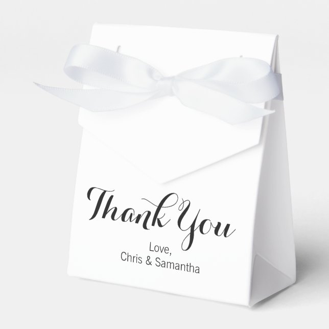 Thank You Favor Box - Wedding Favor Box (Front Side)