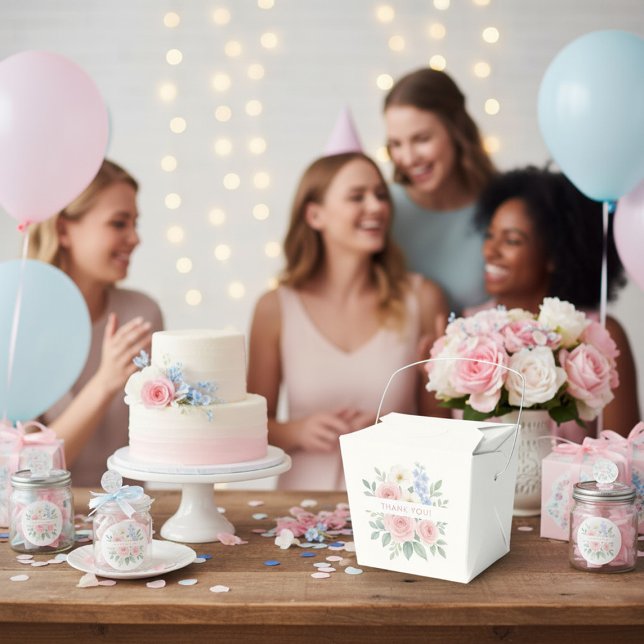 Thank You Favor Box with Blush Roses (Creator Uploaded)