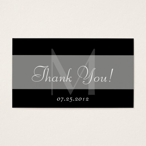 Customizable Thank You Favor Card Business Cards
