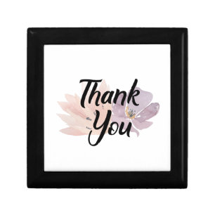 Thank You Favor Floral Jewelry Box