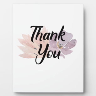 Thank You Favor Floral Plaque