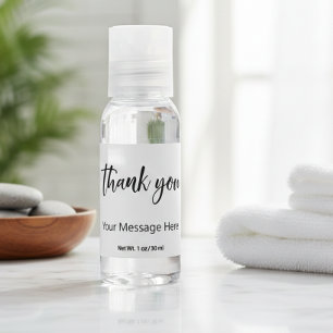 Thank You Favor Gift Custom Personalized Hand Sanitizer