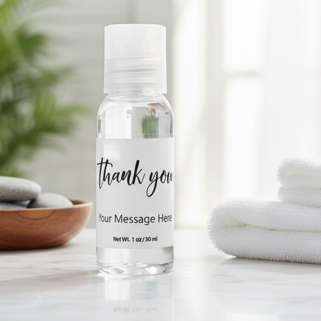 Thank You Favor Gift Custom Personalized Hand Sanitizer (Creator Uploaded)