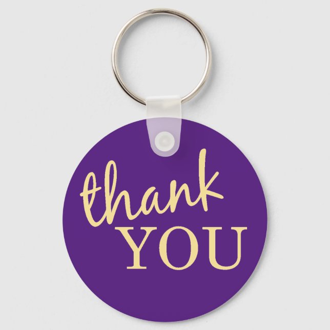 Thank You Favor Keychain (Front)