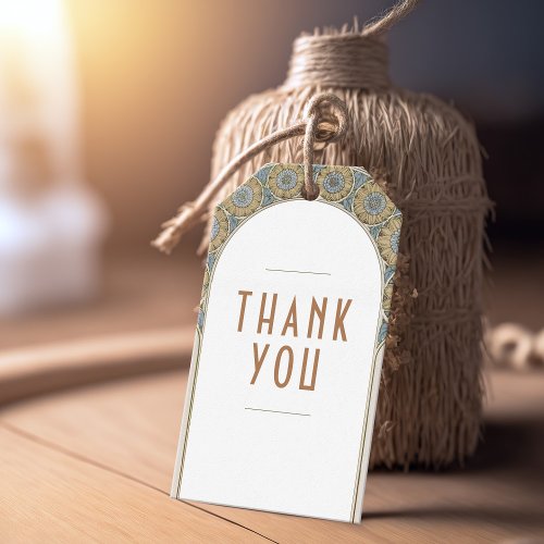 Thank You Favor Tag Vintage Art Nouveau