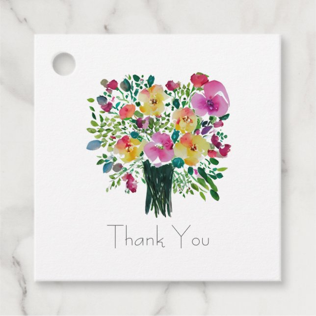 Thank you favor tags (Front)