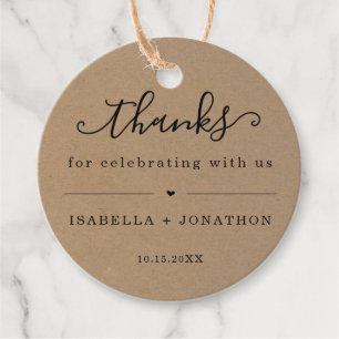 Thank You Favor Tags