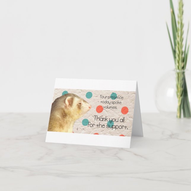 Thank you Ferret card (Front)