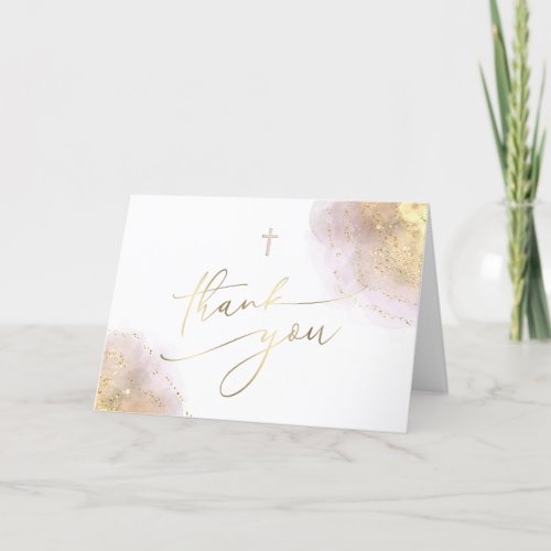 Thank you First Holy Communion Card