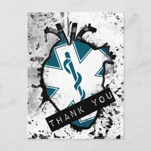 thank you first responder postcard