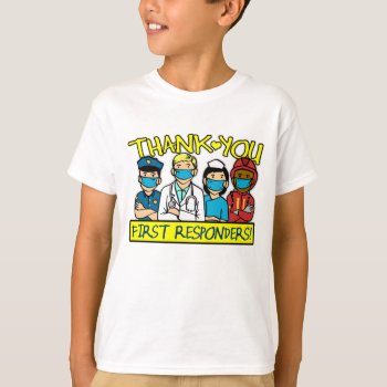 Thank You First Responders Boys Shirt by BigCity212 at Zazzle