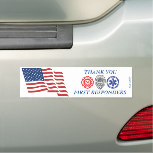 Thank You First Responders Car Magnet